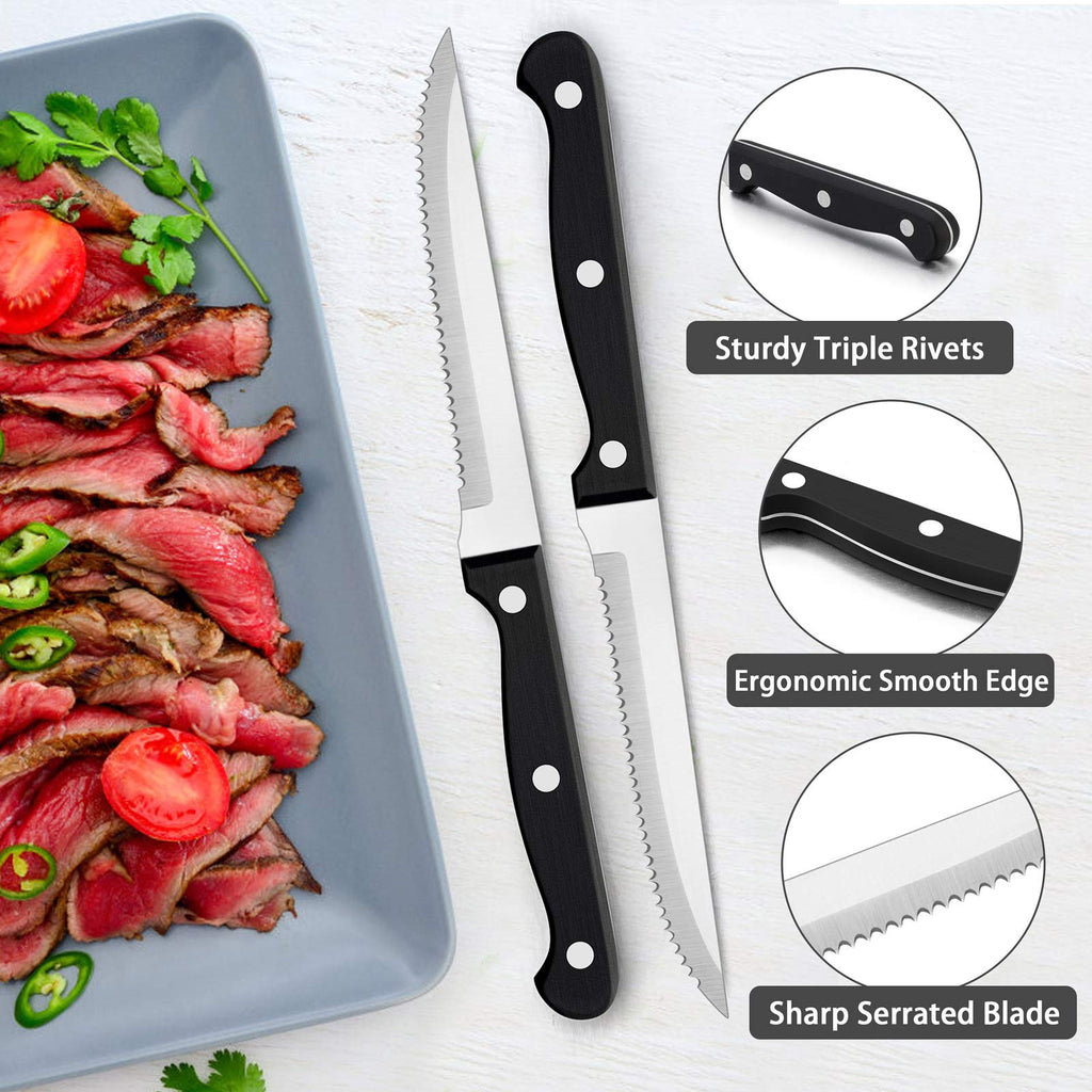 29-Piece Silverware Flatware Set for 4, Stainless Steel Cutlery Set
