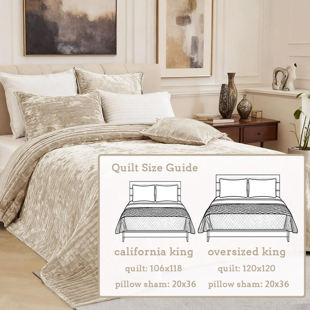 Bedspread 120x120 Striped Soft Velvet Quilt Set