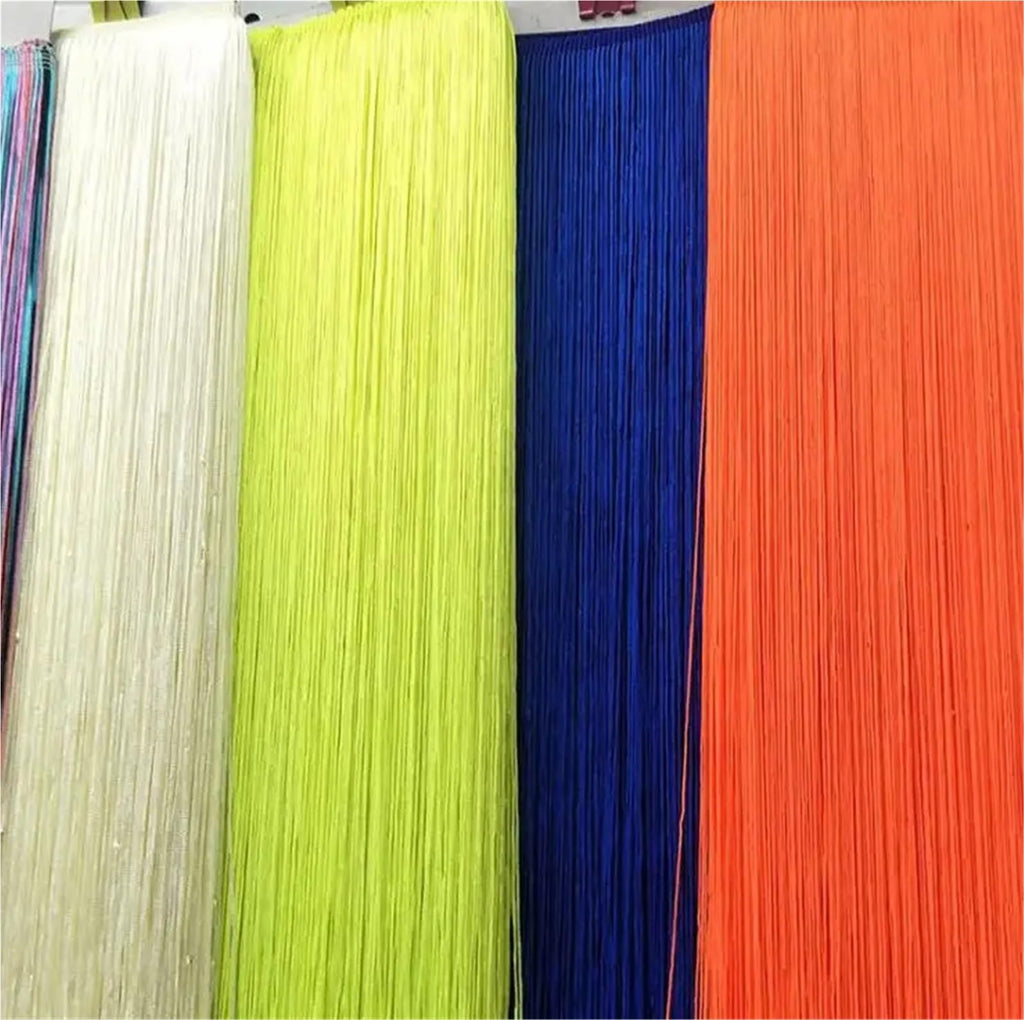 Sewing Fringe Trim 2Meter 50CM/100CM Long Lace Trim Tassel Fringe for DIY Latin Dress Stage Clothes Curtain(Deep