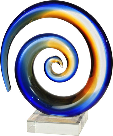 AS13176 Contempo Art Glass Collection Sculpture/Figurine, Multicolor