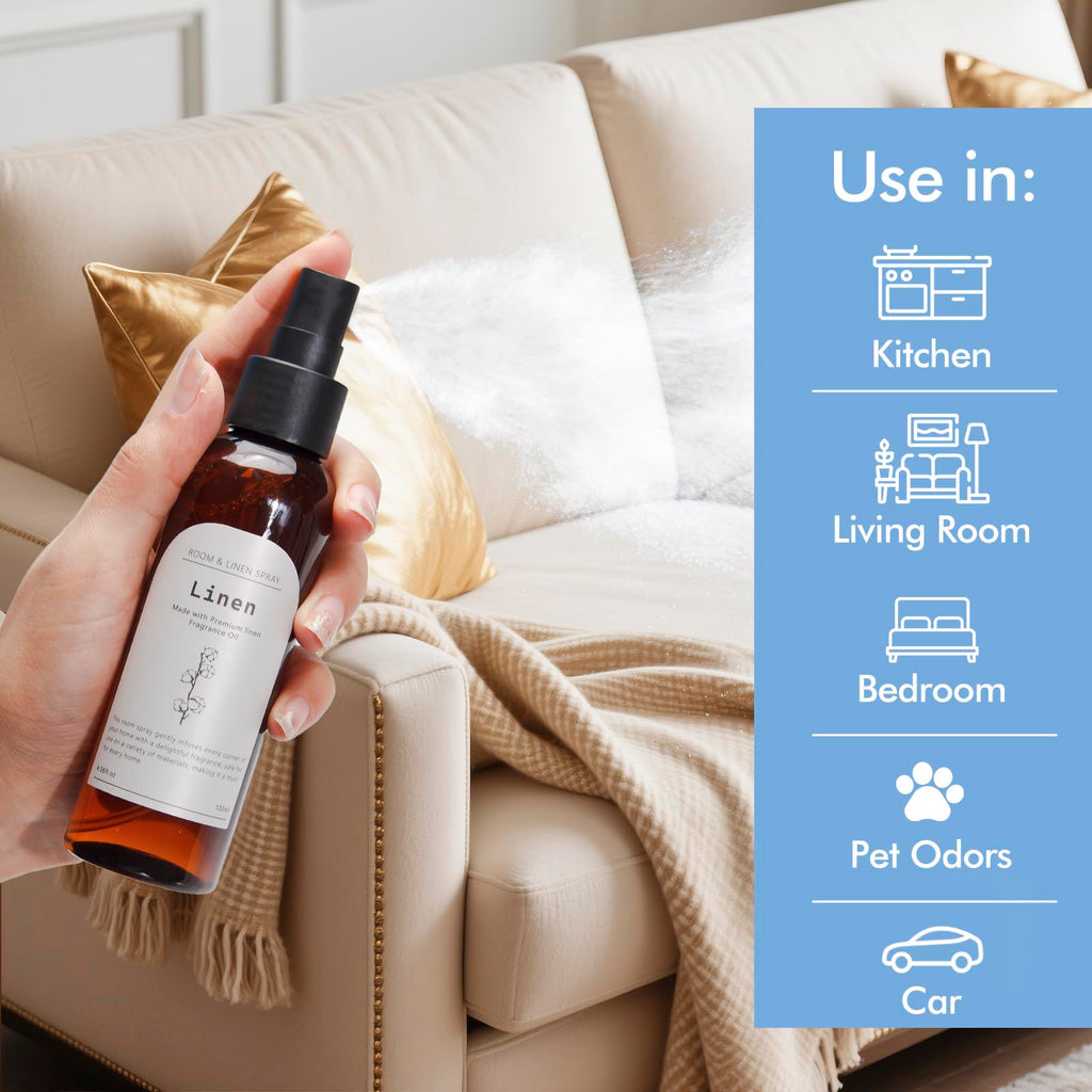 Linen Room Spray, Home Fragrance Concentrated Room Spray, Long Lasting Air Fresheners, Room Air Freshener Spray