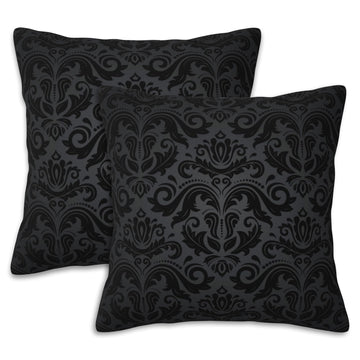 Throw Pillow Cover Case Damask Pillow Covers 20x20 Inch Set of 2 Soft Decorative Throw Pillow Case Bedroom Sofa Couch