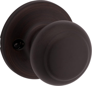 Cove Interior Passage Door Knob, Handle For Closet and Hallway Doors, Non-Locking Doorknob, Venetian Bronze