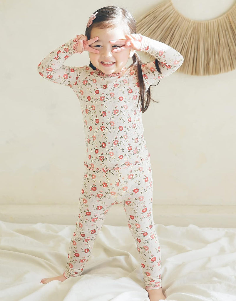 12Y Infant Kids Toddler Girls Boys Soft Comfy Modal Tencel Sleepwear Pajamas 2pcs Set