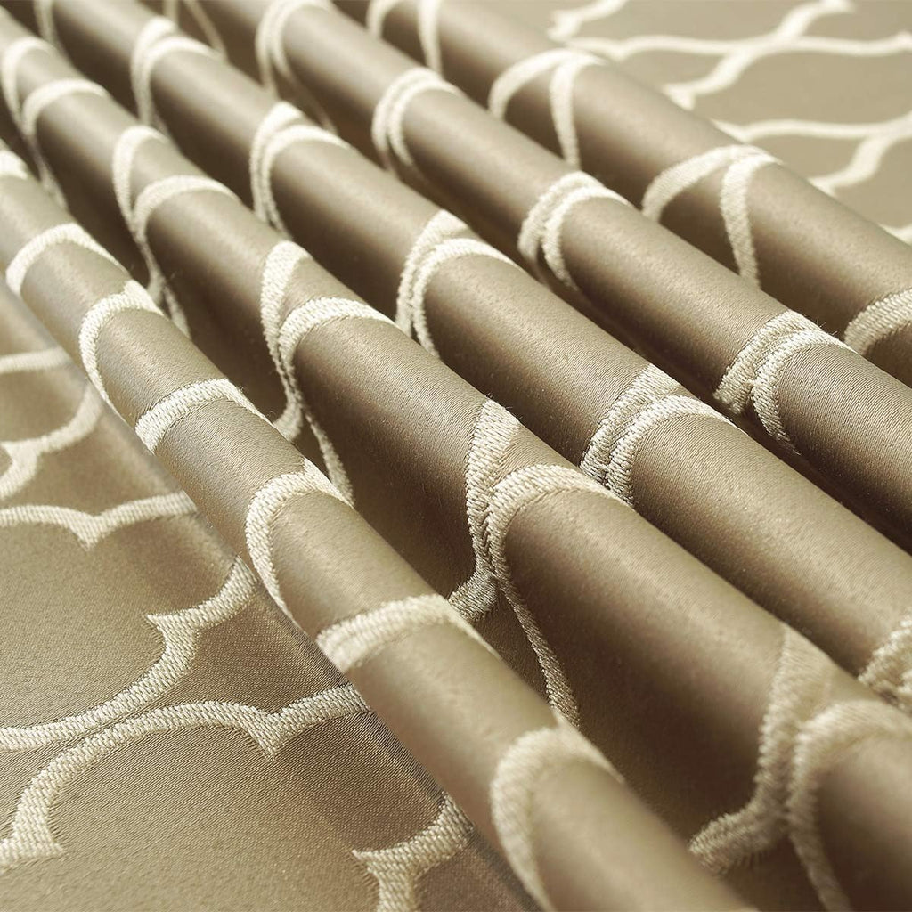 Jacquard Tablecloth Rectangle 52" x 70", Polyester, Gold