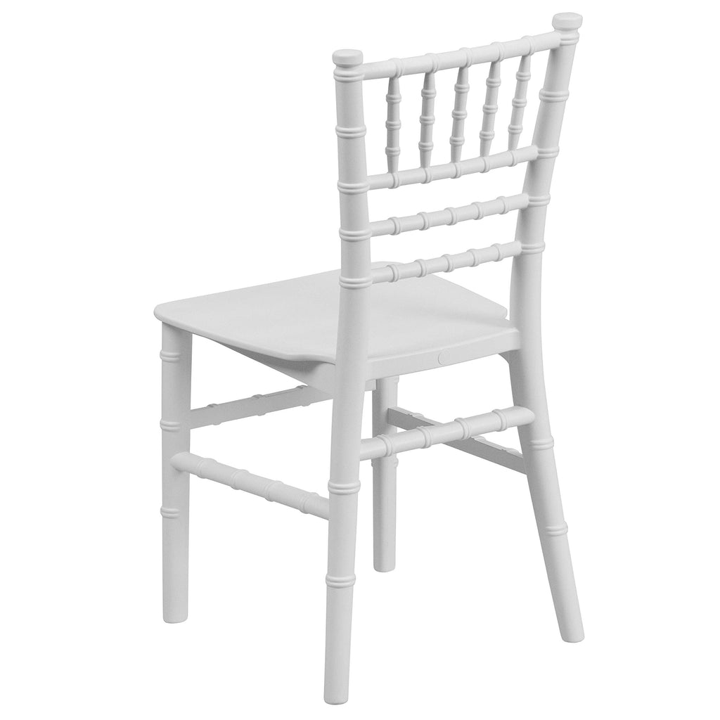 White Kids Resin Chiavari Chair, 10-Pack