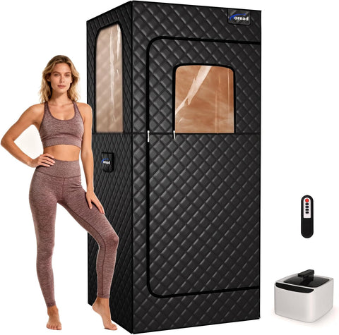 TOREAD Portable Steam Sauna Tent for Home, Full Size Sauna Box Portable Sauna for Home, 9 Adjustable Heat Levels