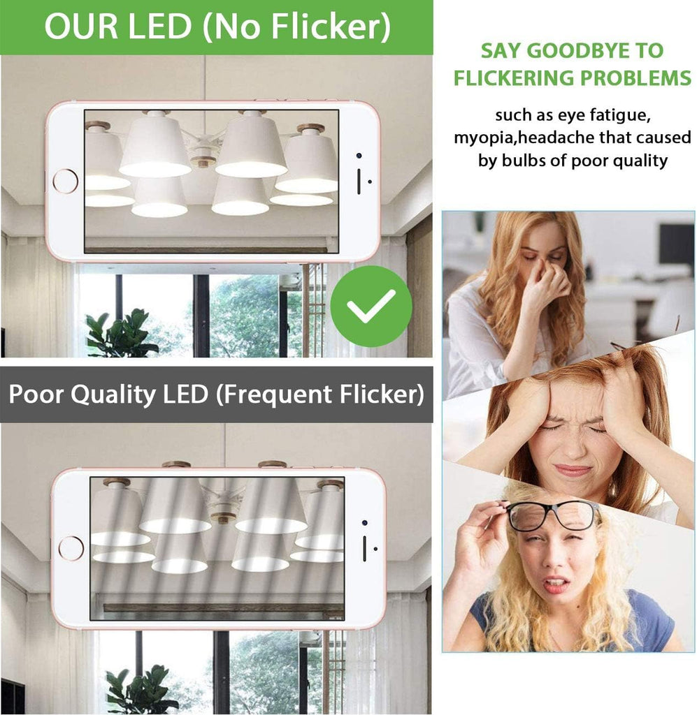 LED Light Bulbs, 23W Bright White 5000K, A21 E26