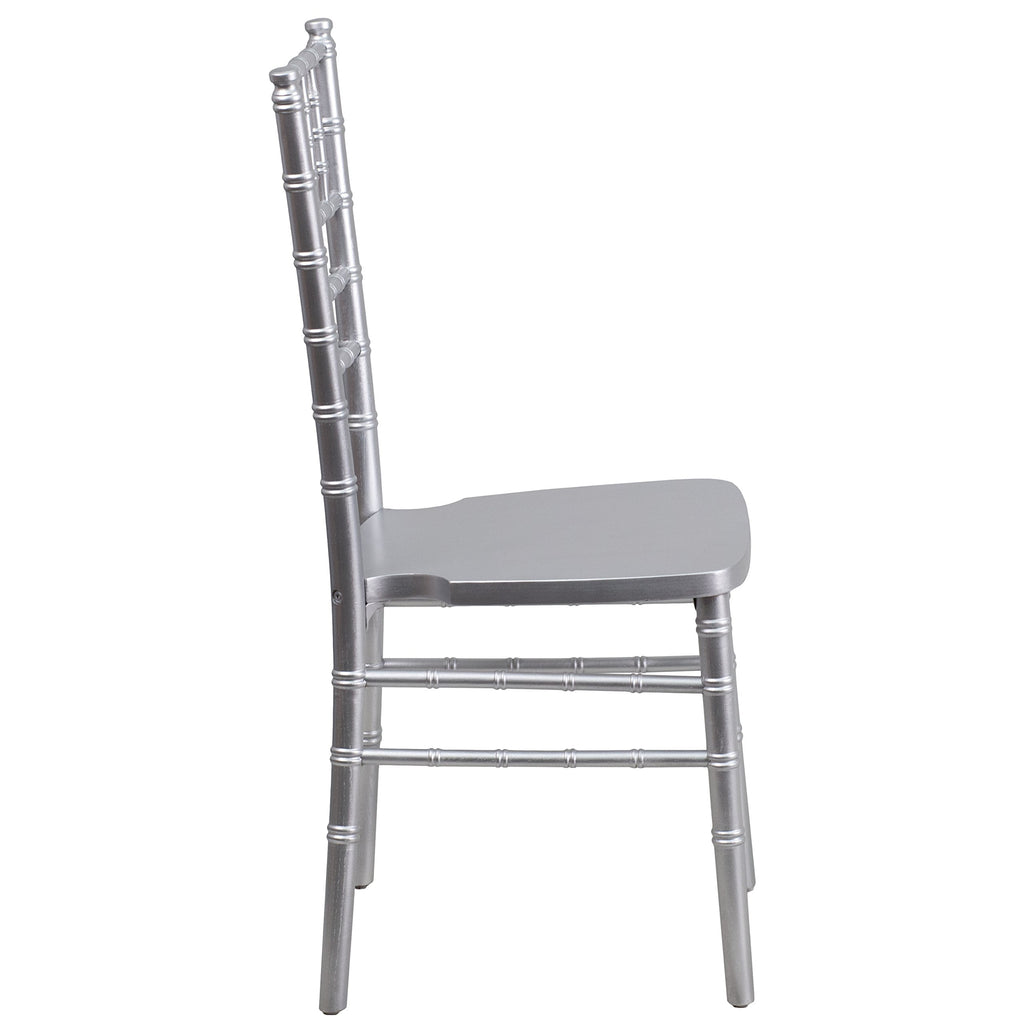 Silver Wood Ballroom Chair