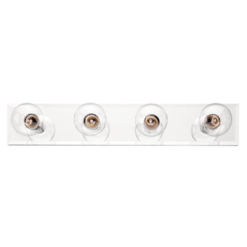 Lighting 6644900 Traditional Four-Light Indoor Vanity Light Fixture, Beveled Mirror