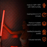 2 Person Portable Steam Sauna for Home with Two Red Light Therapy Panels Full Body Home Spa (Black)