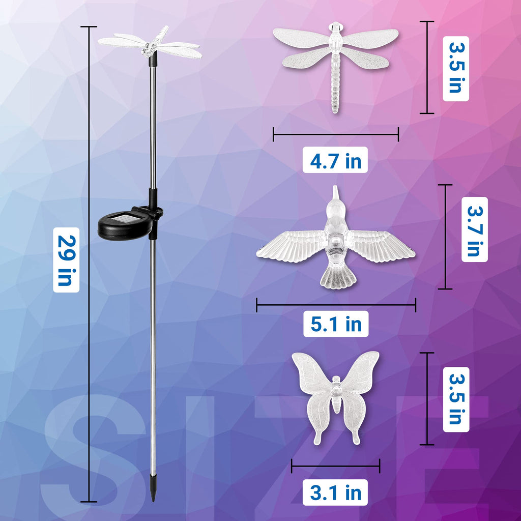 Solar Garden Lights Decor Butterfly Path Lights Outdoor Decorations