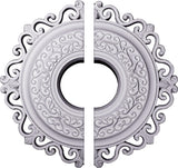 22"OD x 6 1/4"ID x 1 3/4"P Orrington Ceiling Medallion, Fits Canopies up to 6-1/4", 2 Piece