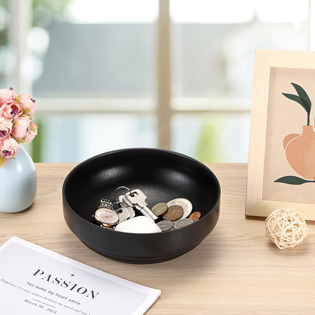 Key Holder Bowl for Entryway Table, Round Catchall Bowl for Keys