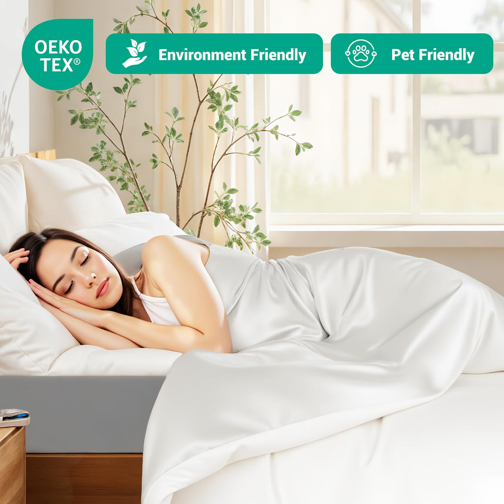 Duvet Cover Queen Set, Ultra Soft, Duvet Cover 100% Viscose from Bamboo Cooling, 1 Duvet Cover and 2 Pillowcases
