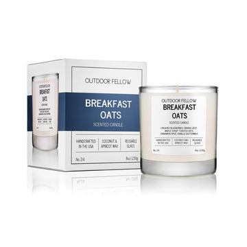 Breakfast Oats Scented Candle, Vanilla Maple Blueberry Candle, Luxury Coconut Apricot Wax Candle, Strong Scent, Non