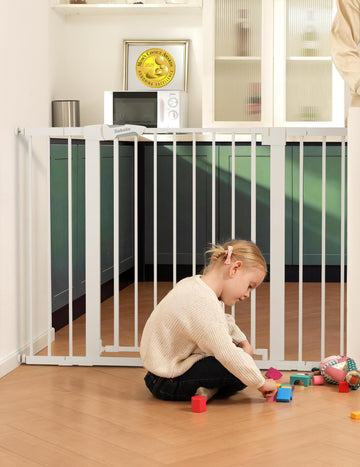 36 in Tall Baby Gate for Stairs No Drilling,, 29-48" W