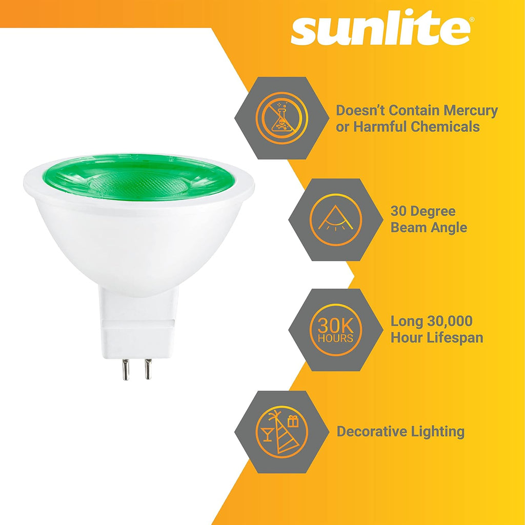 LED MR16 Reflector Spotlight Bulb, 150 Lumens, 3 Watts (25W Halogen Bulb EQ) 12V, GU5.3 Bi-Pin Base, Non-Dimmable