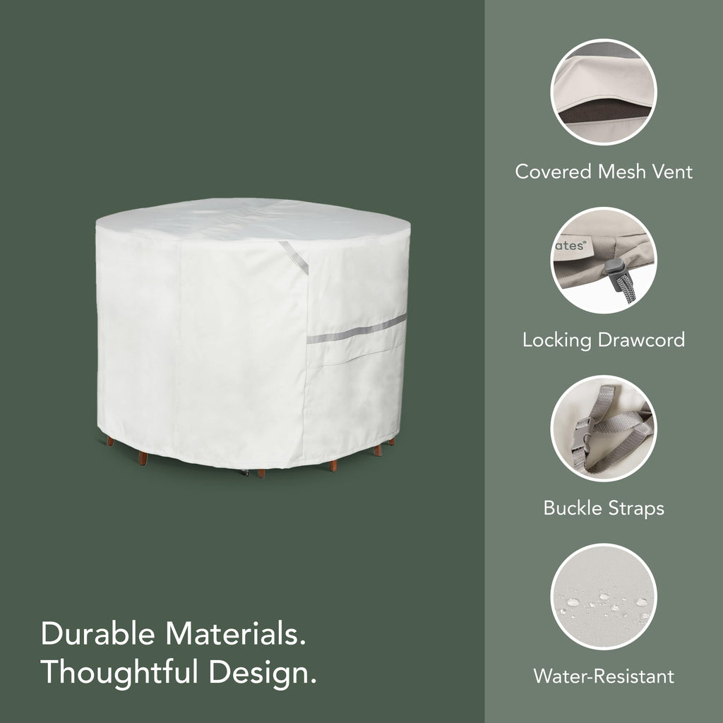Prestige Round Outdoor Patio Table/Chair Set Cover 72"DIA x 30"H