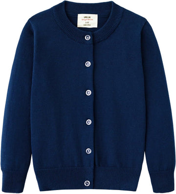 Sweater Cotton Button Solid Long Sleeve