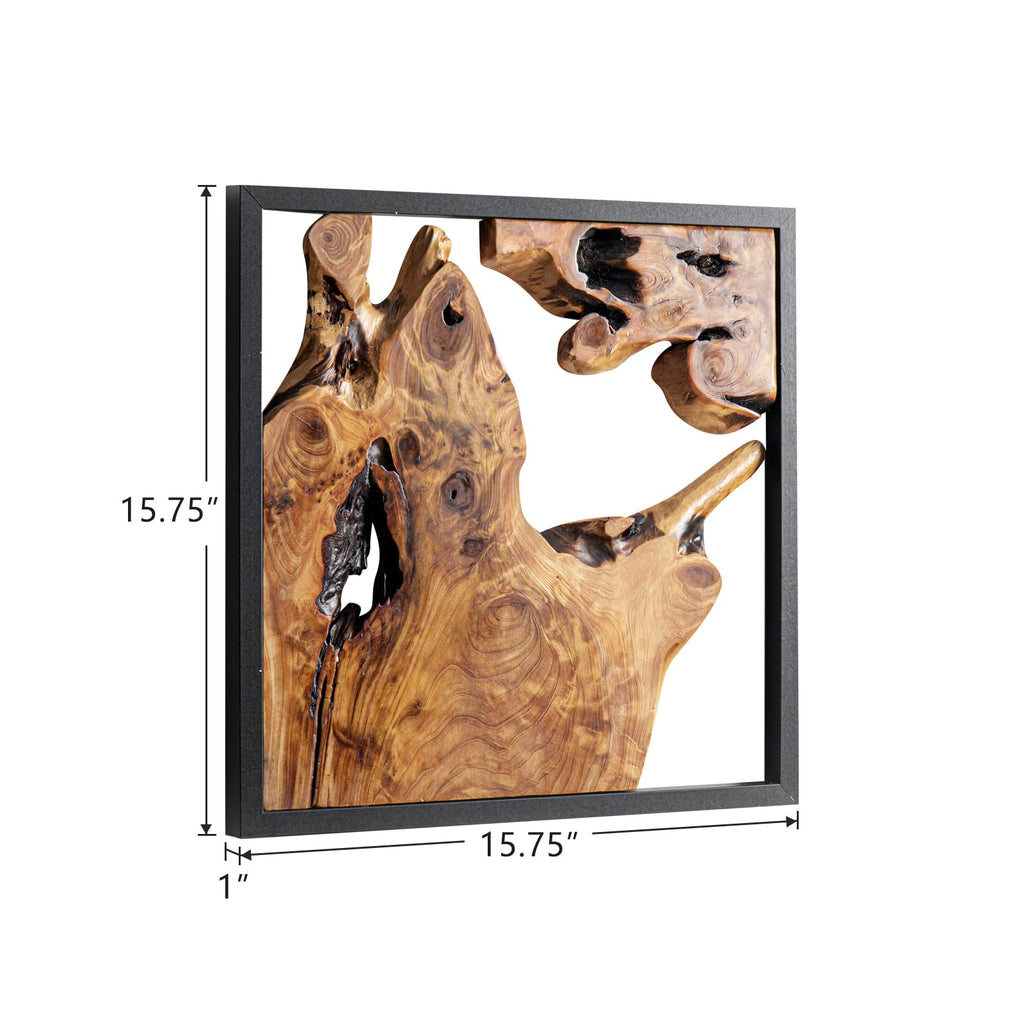 Cedar Wall Sculptures, Set of 2, Live Edge Wood Art