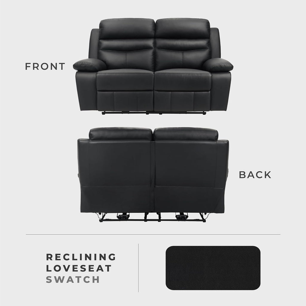 Lexicon Recliner Sofa for Living Room, Double Reclining RV Couch