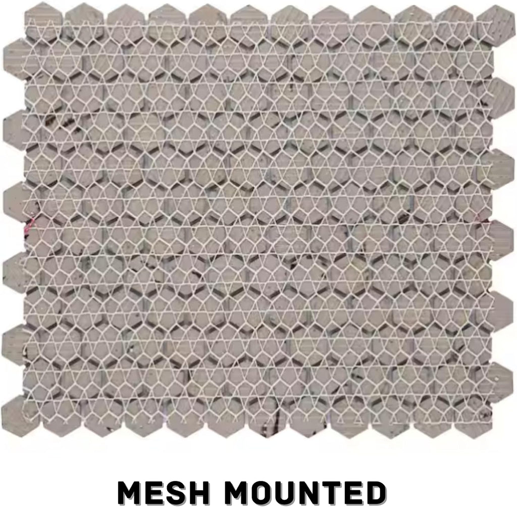 1" Hexagon Porcelain Mosaic Tile Matte Finish Navy Blue Color Wall and Floor Tile , Shower, and Backsplash (5 Sheets)