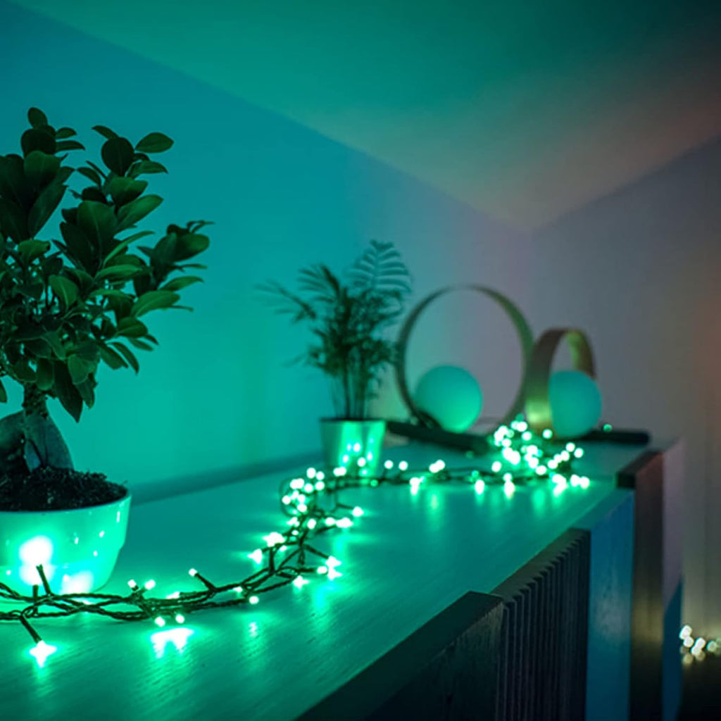 App Controlled Christmas Light String Smart Home Lighting Decoration for Indoor and Outdoor Use, 150 RGB LED, 39.5ft