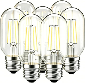 E26 LED Light Bulb, 6 Packs T45/T14 Non Dimmable 2700K Warm White LED Bulb, 4W Equivalent 40W, E26 Tubular Light
