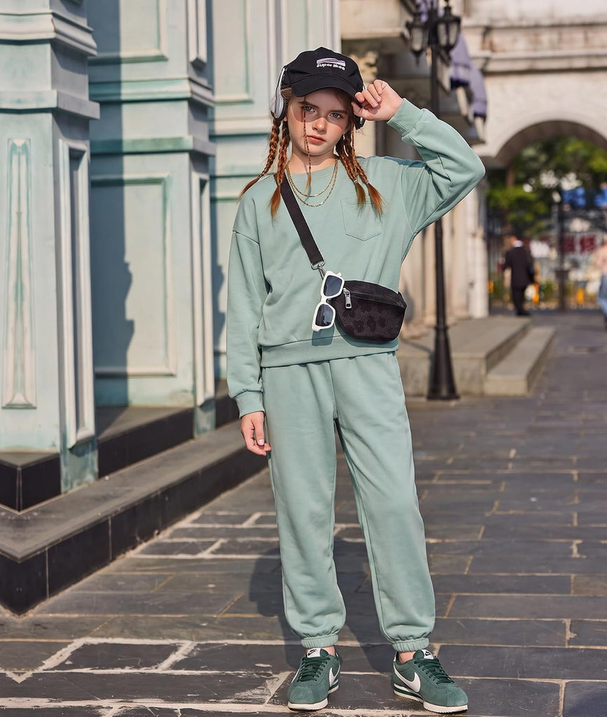 Girls Clothes 2 Piece Fashion Fall Outfits Oversize Sweatsuit Sets