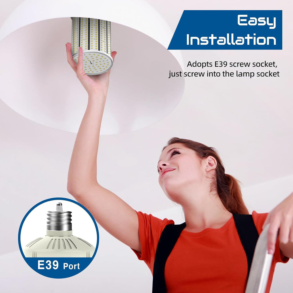LED Corn Light Bulb, 277-480V 200W E39 LED Bulb Mogul Base 5000K,21000 LM Replacement 1200W HPS/MH for Indoor Outdoor