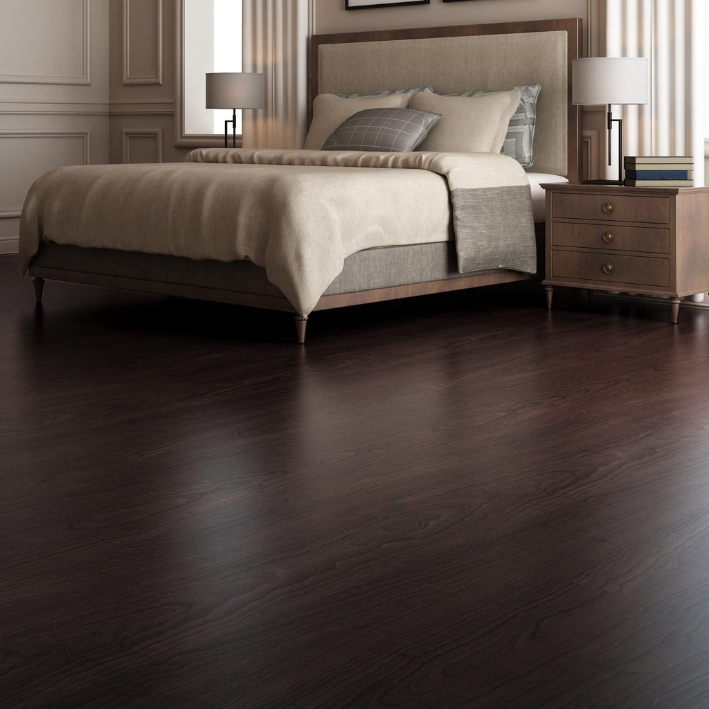 36-Pack Peel and Stick Vinyl Floor Tiles (54 Sq.Ft), Brown Stone