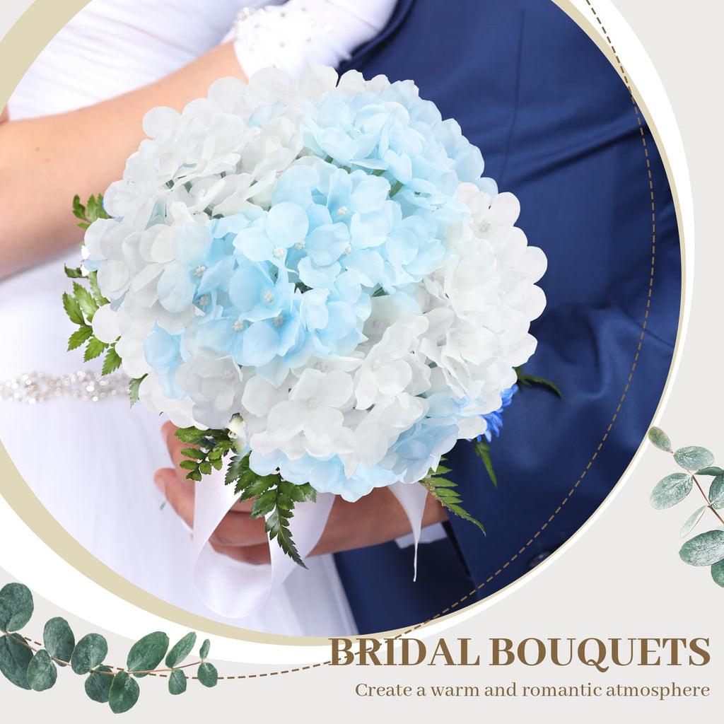100 Pcs White and Blue Artificial Bulk