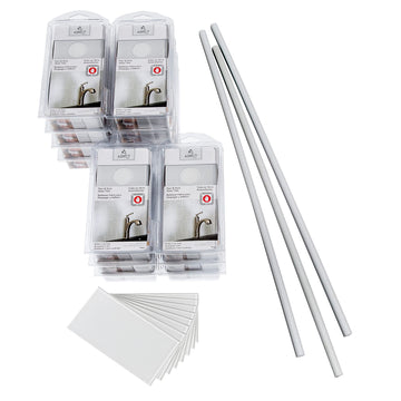 Glass Tile 15 sq ft Backsplash Kit in Frost