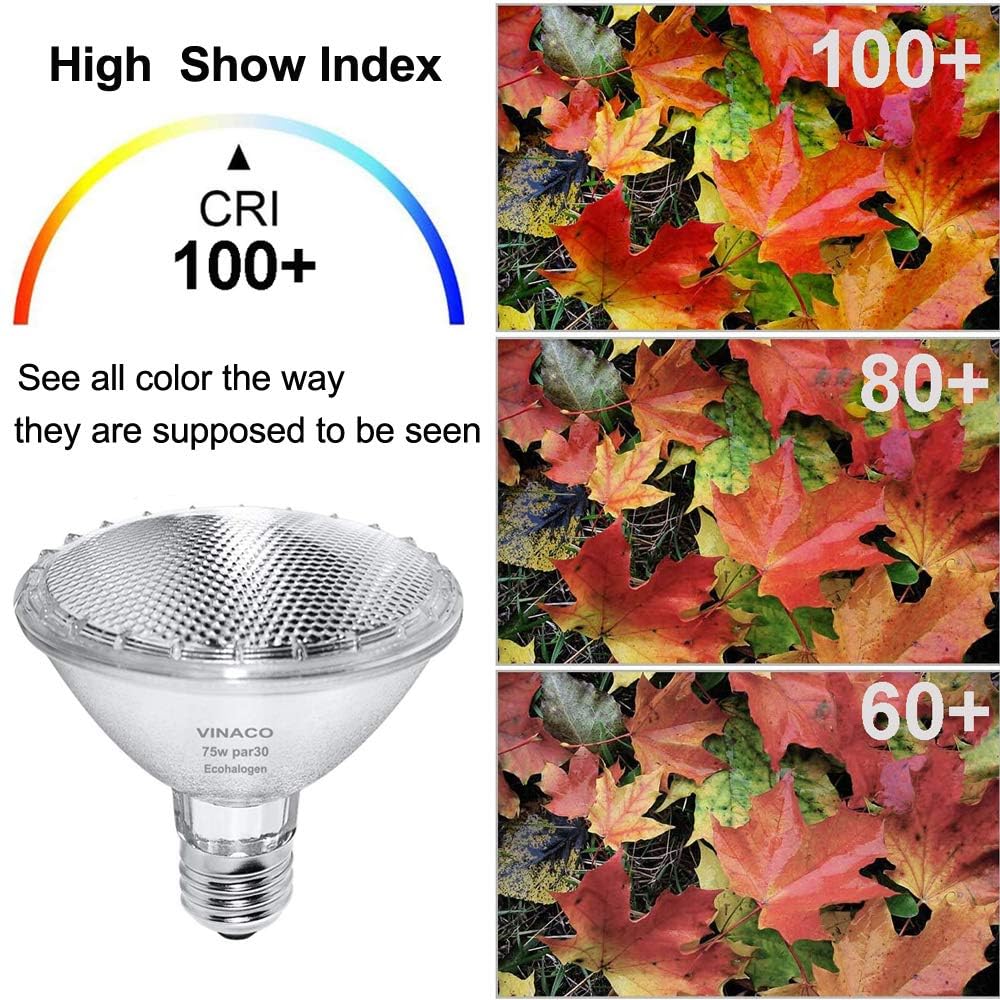 Par30 Short Neck Flood Light Bulb 75W 120V E26 Base 3000K Warm White