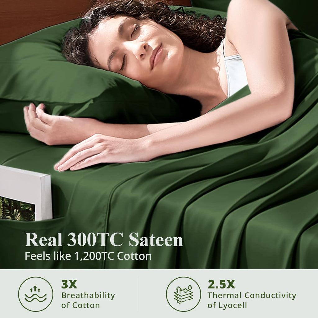 Bamboo Viscose Sheet Set California King Size, Cooling Sheets