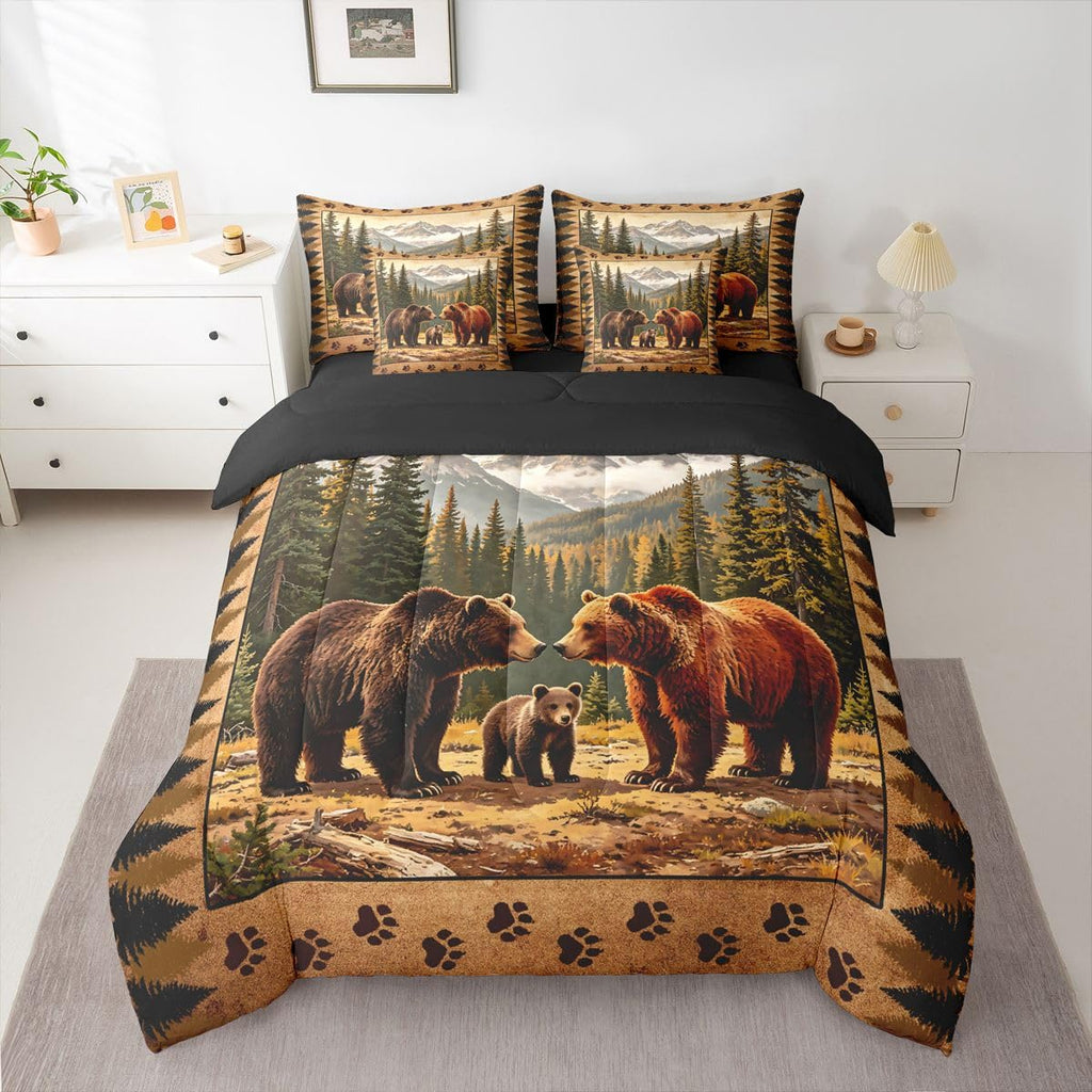 Rustic Cabin Comforter Set with Sheets 7 Piece