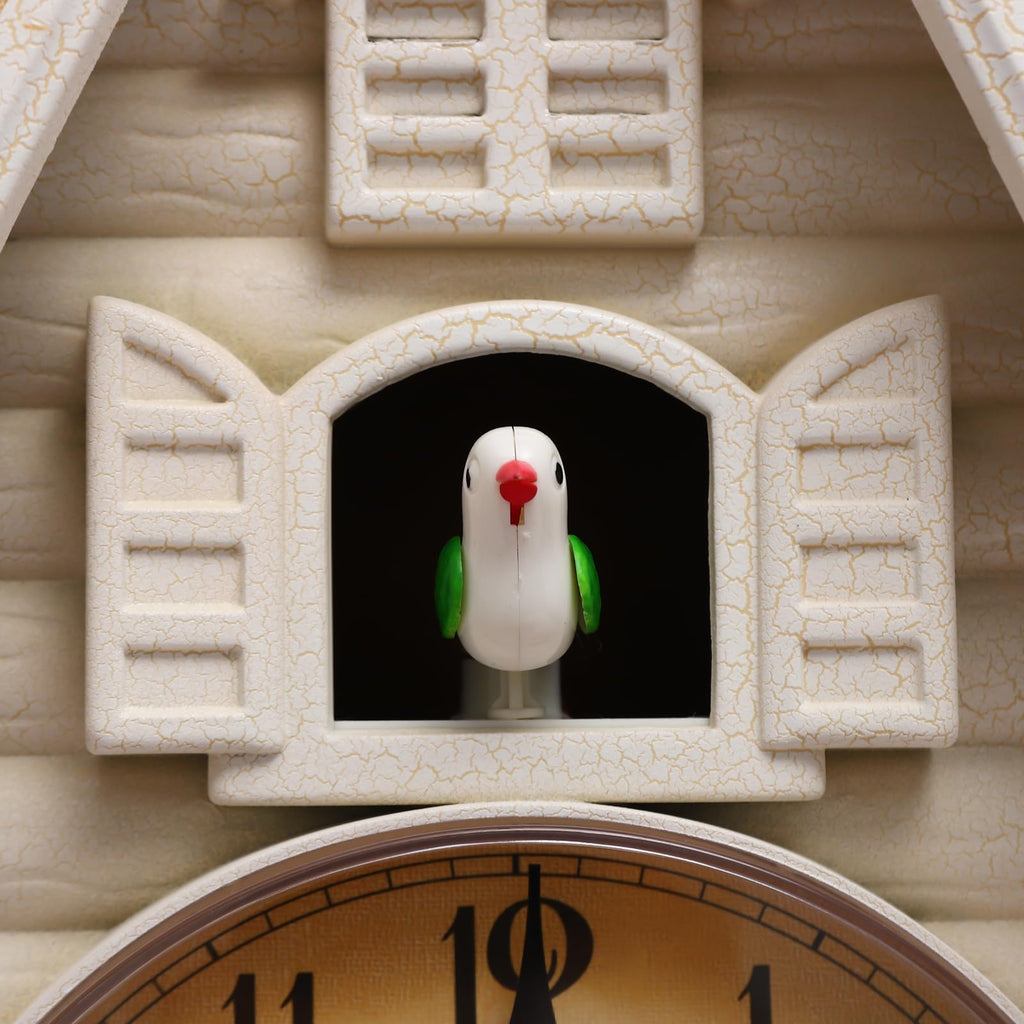 Black Forest Wall Clock, Modern Creative Silent Wall Clock, Realistic House and Cuckoo Shapes, Battery Powered(Not