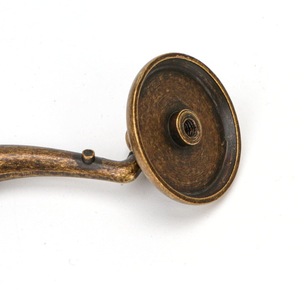 4.5" C-C Bail Handle Drop Pull Vintage Drawer - Antique Bronze Style Cabinet Dresser Knob Hardware, Zinc Alloy
