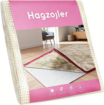 Non Slip Rug Pads Premium PVC Prevents Carpet Slippage Large Size Rug pad Easy Cut-to-Size Perfectly Fits Wood Floors - Set of 8