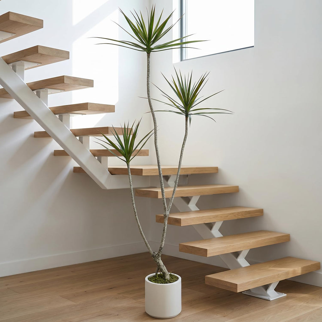 6ft Dracaena Marginata Artificial Tree, 3-Heads Faux Dragon Tree