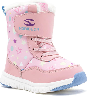 Toddler Winter Snow Boots Waterproof Faux Fur Non-Slip Boys Girls