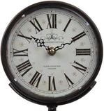 Lily's Home Antique Inspired Decorative Mantle Clock with Large Roman Numerals