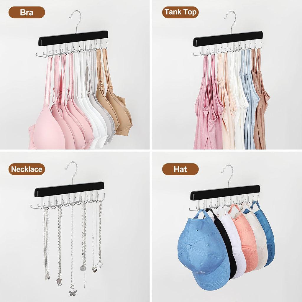 40 Hooks 2 in 1 Belt Tie Hanger Max 60 Belts 60 Ties Capacity