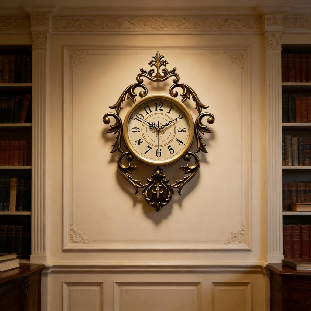 Vintage Retro Wall Clock 21" x 15"