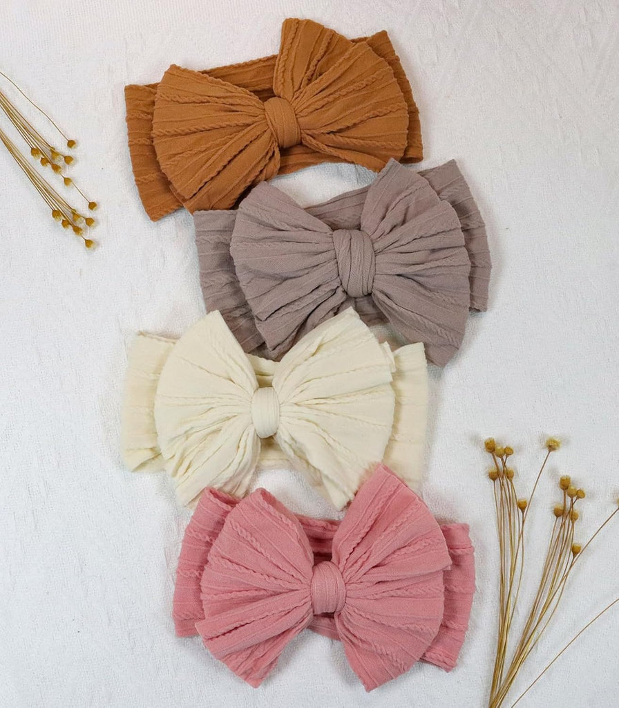 12 Pack Baby Headbands Super Soft Stretchy Nylon Baby Girl Headbands