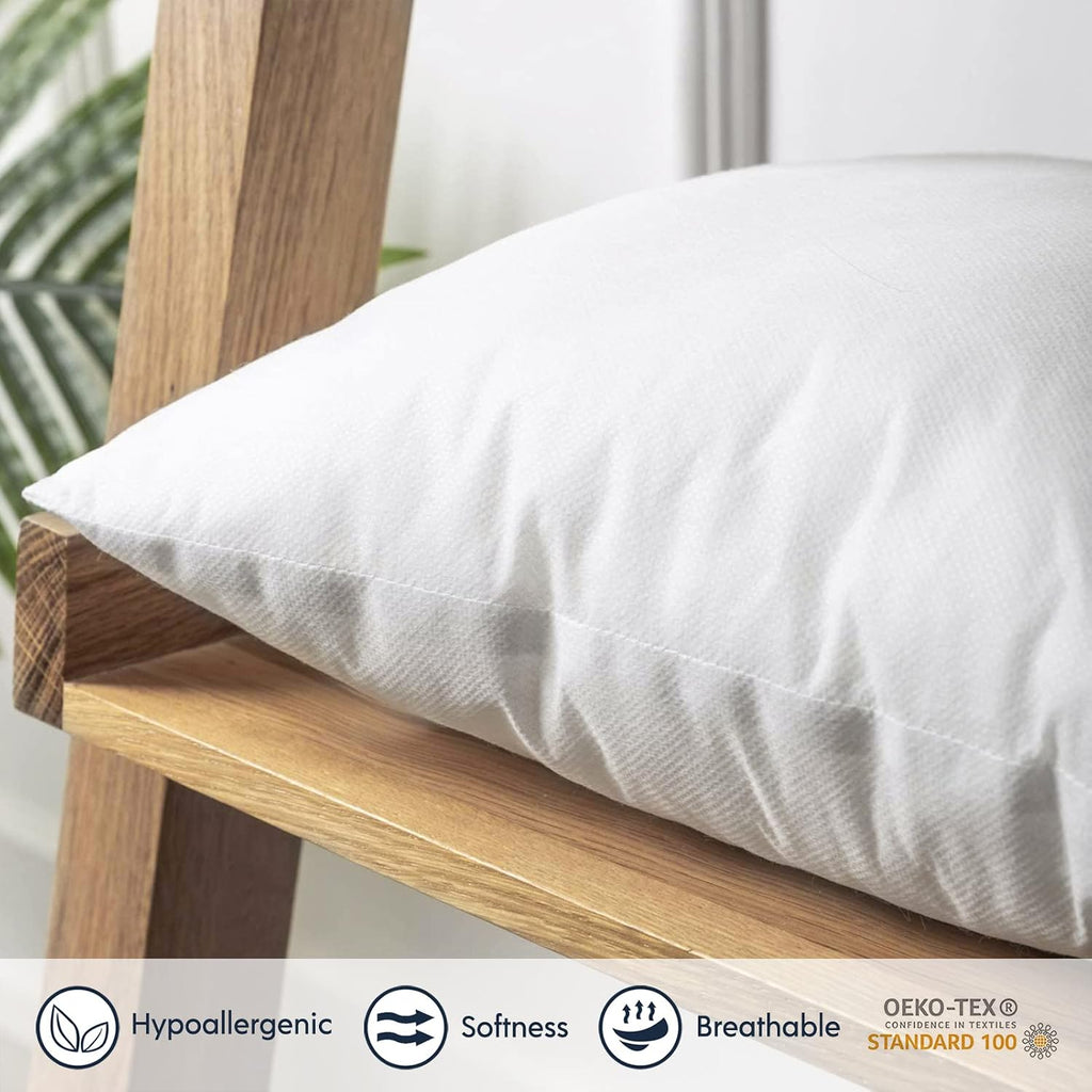 Outdoor Pillows Waterproof 18x18 Outdoor Pillow Inserts 2 Pack - Set of 2