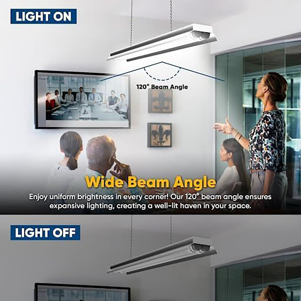 LEDMyplace 4FT LED T8 Ballast Bypass Type A+B Light Tube, 22W, 2860lm, Single/Double End Powered, ETL Listed