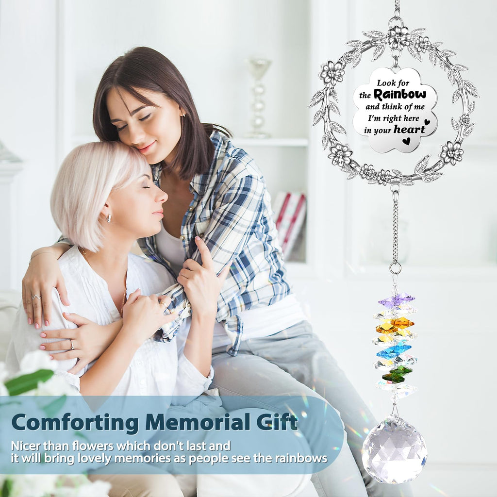 Memorial Gifts for Loss of Loved One, Crystal Suncatcher Sympathy Gift Idea