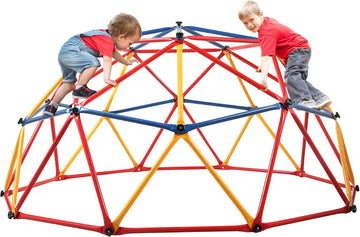 7ft Climbing Dome, Outdoor Geometric Dome Climber for Kids Ages 3-8, Toddler Jungle Gym, Metal, Anti-Rust, Playground